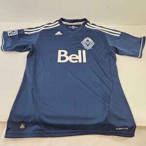Vancouver Whitecaps Womens Jersey Size Medium MLS Soccer Football Blue